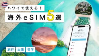 ハワイにおすすめの海外eSIM5選!選び方から注意点までわかりやすく解説